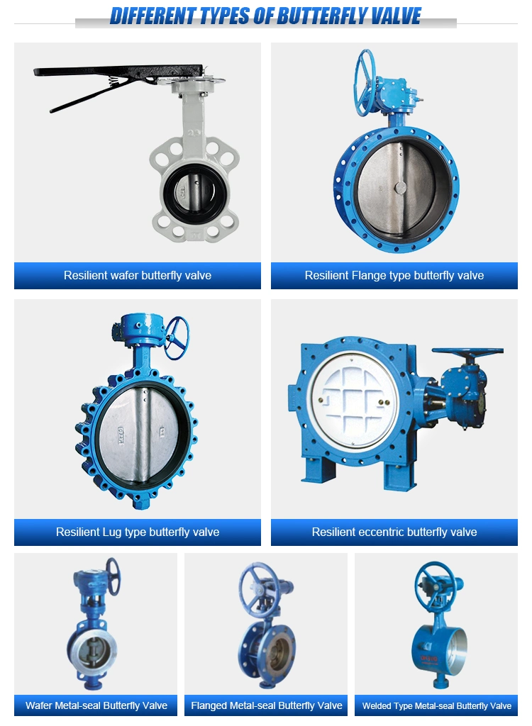 Quality Pn10 Lever Cast Iron Ductile Wafer Type Butterfly Valve Price EPDM Viton Seat Soft Seal