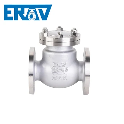 Stainless Steel JIS 10K Industrial Flanged Check Valve/Swing Check Valve/Non Return Valve