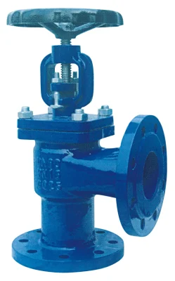 DIN3202-F32 Cast Iron Angle Globe Valve Flanged End